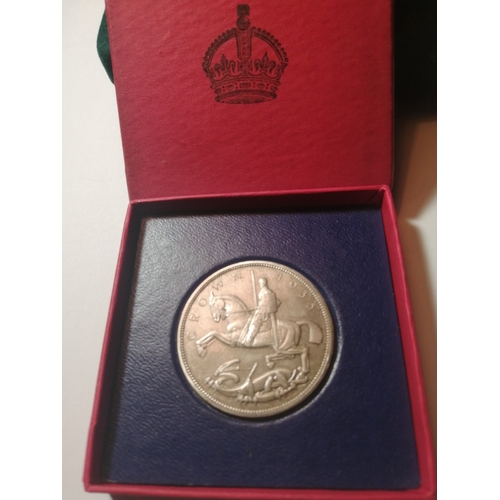 34A - 1935 George V SPECIMEN crown in original box