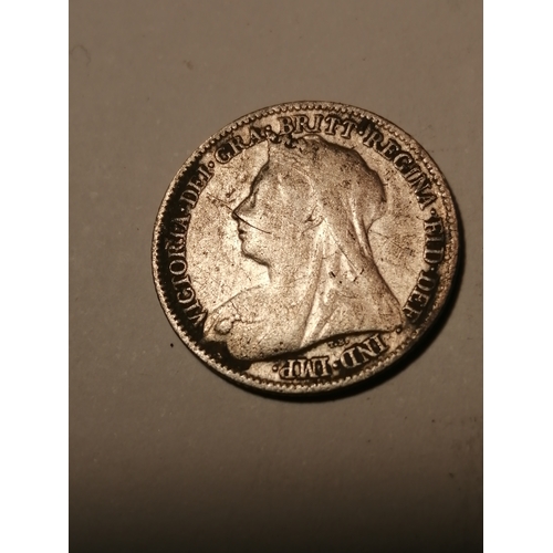 53A - 1898 Victorian sixpence