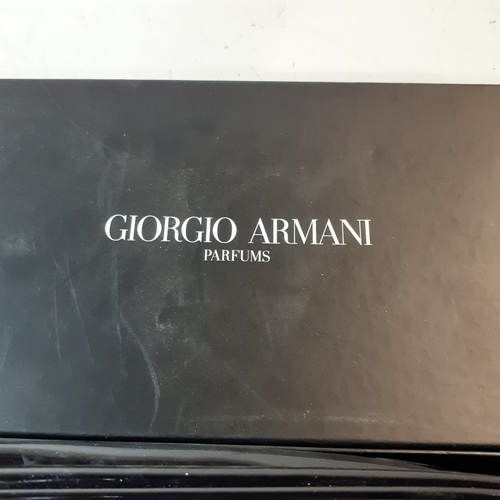 4 - Georgio Armarni Parfum gift bag in presentation box. Case is empty but like new condition. Box has l... 