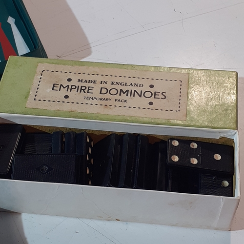 6 - Cards, Dominoes, Backgammon, pocket solitaire and more. Overall good vintage condition. Some have ag... 