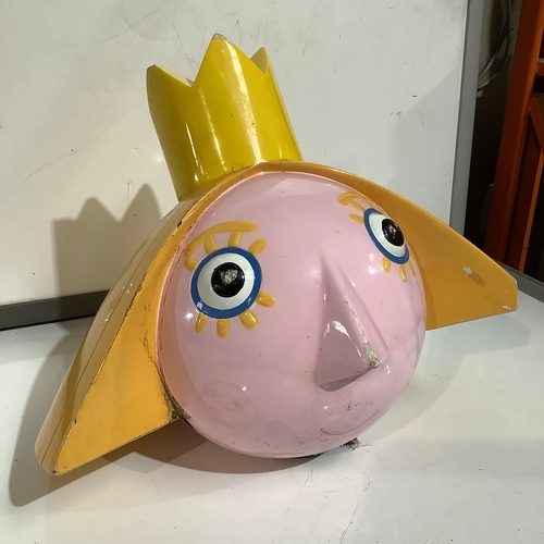 328 - Princess head made a hard interior with coloured moulded plastic exterior. Looks like once would’ve ... 