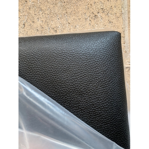 257 - 6ft black leatherette headboard as new