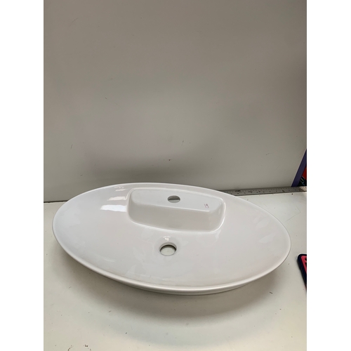 262 - Ex display bathroom porcelain sink - 60cm wide