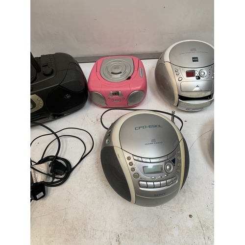 309 - Large lot of portable cd players - as untested