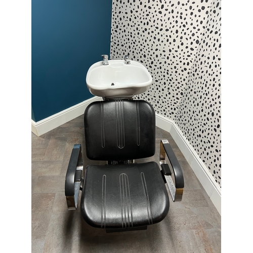 458 - Ergowash hairdressers adjustable chair & wash basin