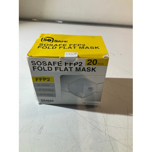 237 - Sosafe FFP2 20 piece fold flat mask