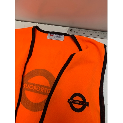 475 - Pair of genuine London Undergound issued hi-vis vests