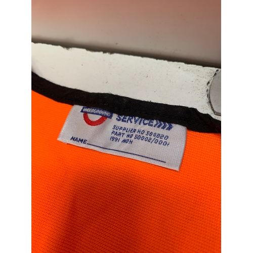 475 - Pair of genuine London Undergound issued hi-vis vests