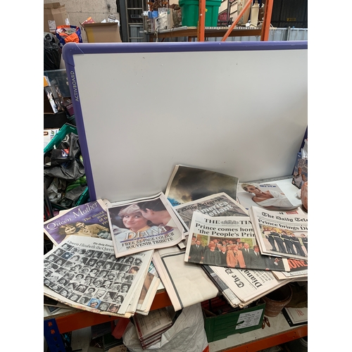 488 - Large quantity of newspapers commemorating royal events from the last 30ish years, including royal w... 