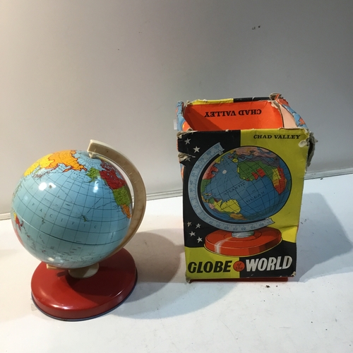 37 - Chad Valley small globe of the world with box