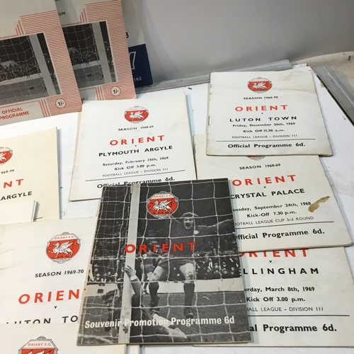 47 - Quantity of Orient vintage football programmes