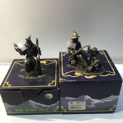 57 - The Tudor Mint Pewter figures inc The Scholar & The One That Got Away