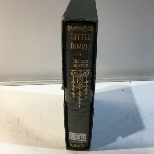 148 - Vintage Charles Dickins Little Dorrit book in card cover - 1940’s