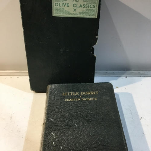 148 - Vintage Charles Dickins Little Dorrit book in card cover - 1940’s