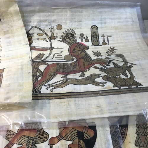 154 - Quantity of 5x Egyptian papyrus style prints - 40x30cm