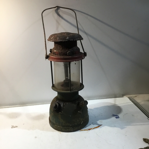 159 - Bialaddin oil filled lamp with glass shade