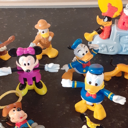 258 - Collection of Disney toys. Mostly 1980s. One from 1960s. Includes all main Disney characters in good... 