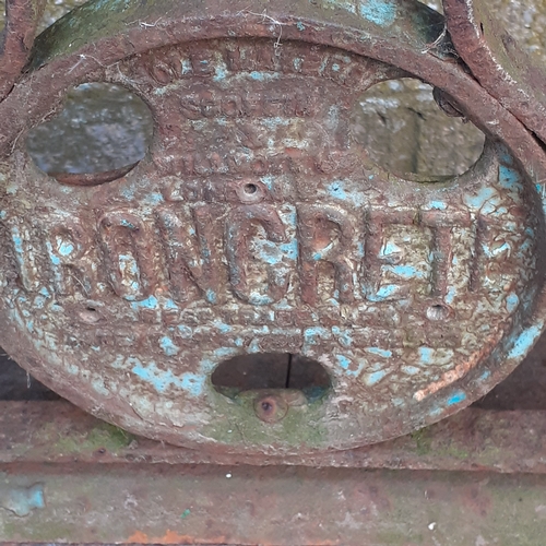 10A - Antique Ironcrete roller. Extremely heavy cast iron with great detail. Woud benefit a clean up but o... 