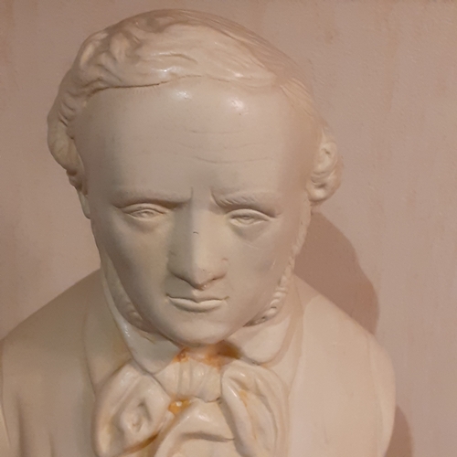 270 - Mendelssohn bust. Approx 8 inches tall. Probably a coated plaster. Nice detail. Might benefit a clea... 