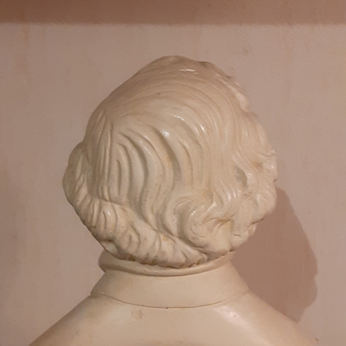 270 - Mendelssohn bust. Approx 8 inches tall. Probably a coated plaster. Nice detail. Might benefit a clea... 