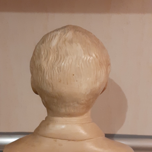 267 - Tchaikowsky bust. Approx 8 inches tall. Probably a coated plaster. Nice detail. Might benefit a clea... 