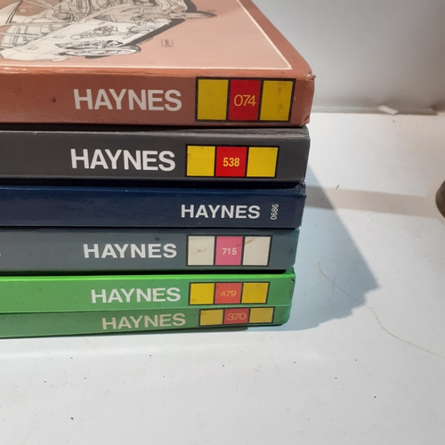 249 - 6 x various Haynes car manuals. Includes Ford Escort, Morris Marina, Maidstone and more. Overall goo... 