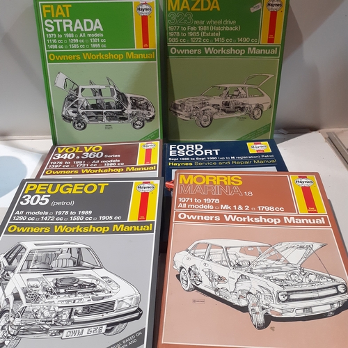 249 - 6 x various Haynes car manuals. Includes Ford Escort, Morris Marina, Maidstone and more. Overall goo... 