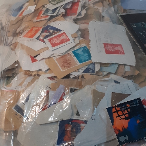 250 - Large quantity of postage stamps. Franked and unranked. As found from clearance and unsorted.