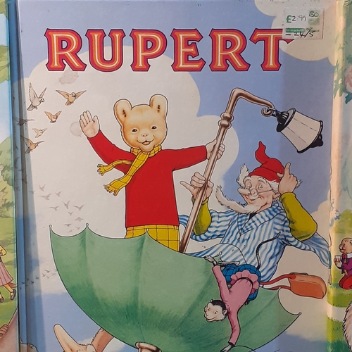 271 - Quantity of Rupert Bear annuals mostly 1980s. In very nice condition