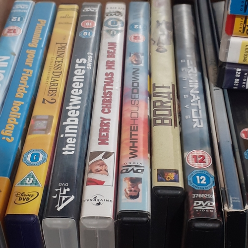 12A - Large quantity of DVD. Box is 2 deep. Leading titles and classics.