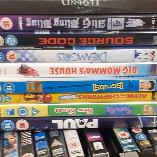 12A - Large quantity of DVD. Box is 2 deep. Leading titles and classics.