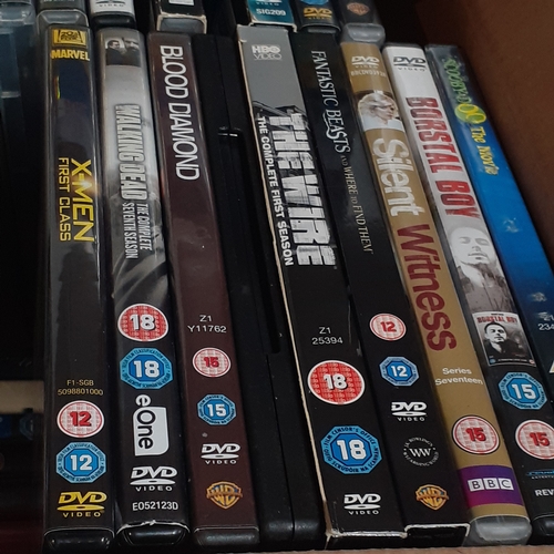 12A - Large quantity of DVD. Box is 2 deep. Leading titles and classics.