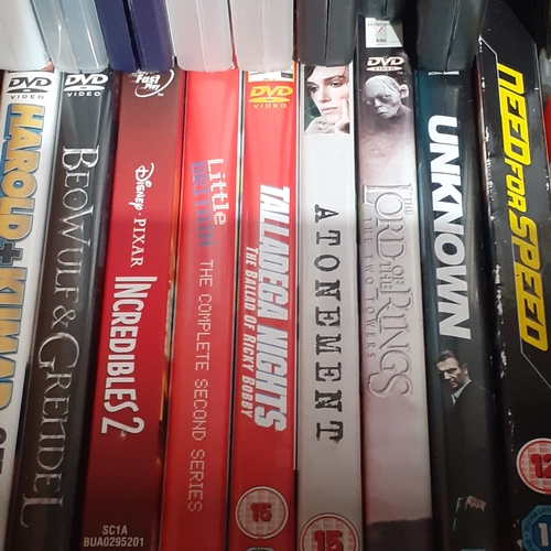 12A - Large quantity of DVD. Box is 2 deep. Leading titles and classics.