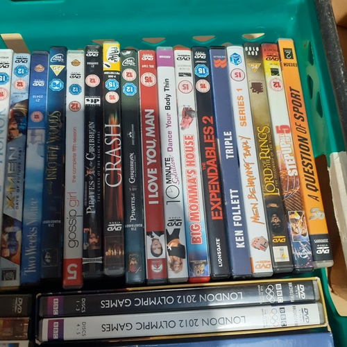 13A - Large quantity of DVD, green crate full. Leading titles and classics.