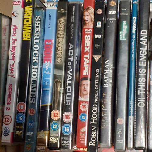 14A - Large quantity of DVD. Box is 2 deep. Leading titles and classics.