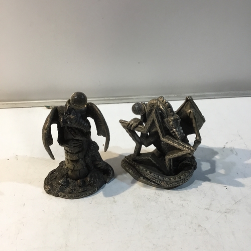 179 - Pair of The Tudor Mint pewter figures inc Mystic Legends & The Dragon of the Stars