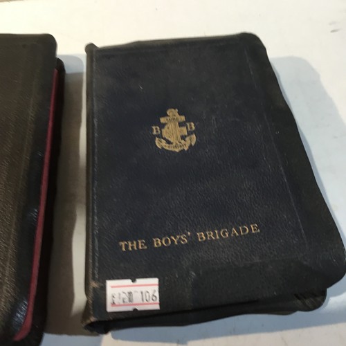 220 - The boys brigade 1968 & 1959 holy bible