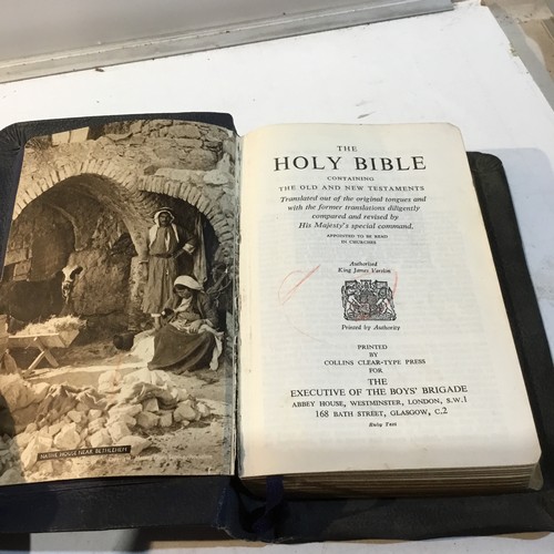 220 - The boys brigade 1968 & 1959 holy bible