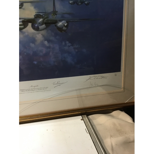 277 - Large Mosquito print by Frank Wooton - 212/750 - with signatures - 80x65cm