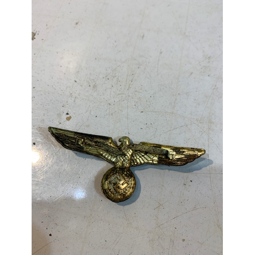 305 - WWII German cap badge with Swastika