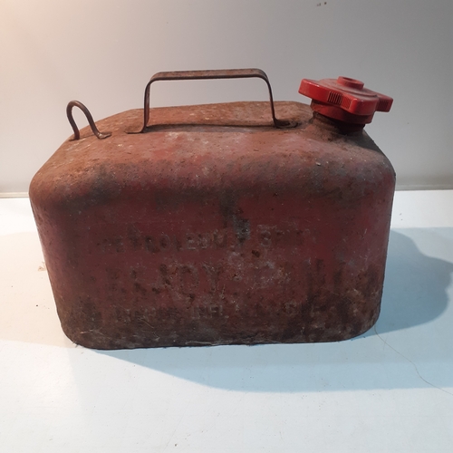 284 - Petroleum spirit ready can. Vintage condition but serviceable