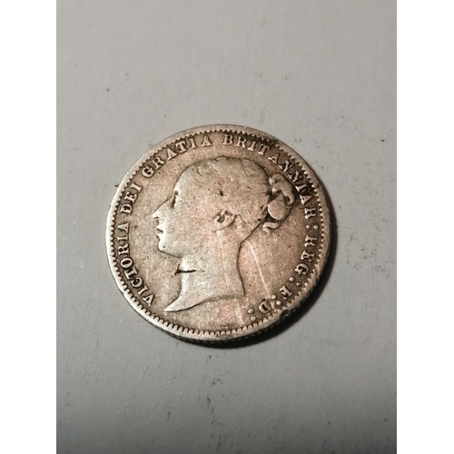 29A - 1877 Victorian sixpence