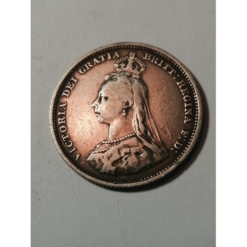 32A - 1887 Victorian shilling