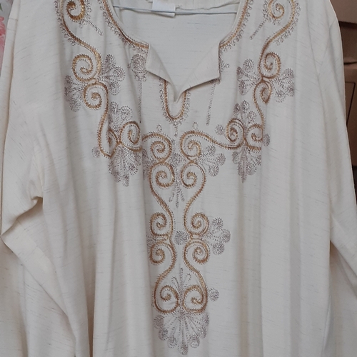 5 - 3 ladies kaftan/relaxing style dresses. One labelled Manouche London, one made in Egypt. Look around... 