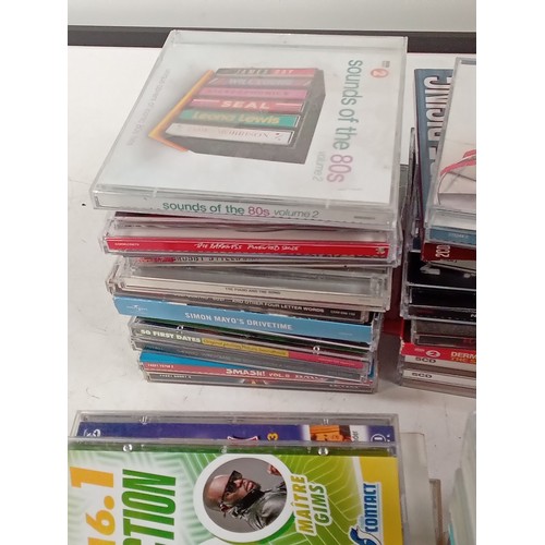 430 - A quantity of CDs with many tunes from the 1980s and other decades. Lots of boxsets and singles.