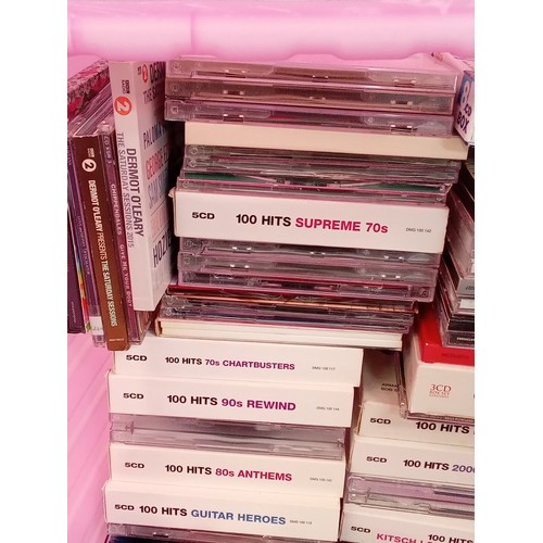 328 - DVD lot including many hits boxsets with music from the 70s 80s 90s and noughties. Dance hits and di... 