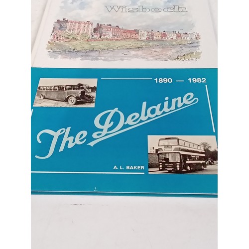 349 - Local interest. 1890 - 1982 History of Delaine, Bourne and Wisbech. illustrated with drawings and wa... 