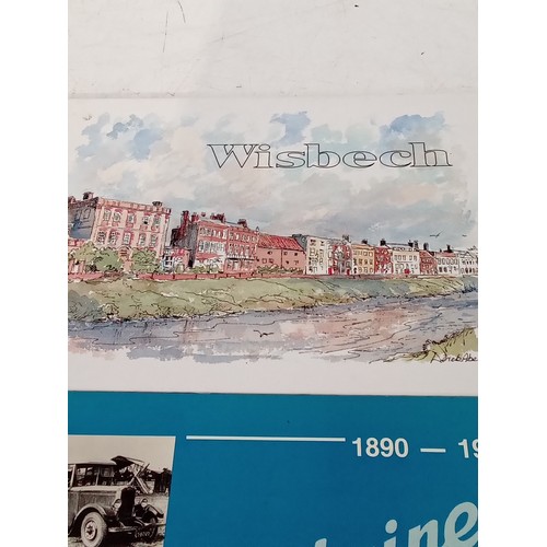 349 - Local interest. 1890 - 1982 History of Delaine, Bourne and Wisbech. illustrated with drawings and wa... 