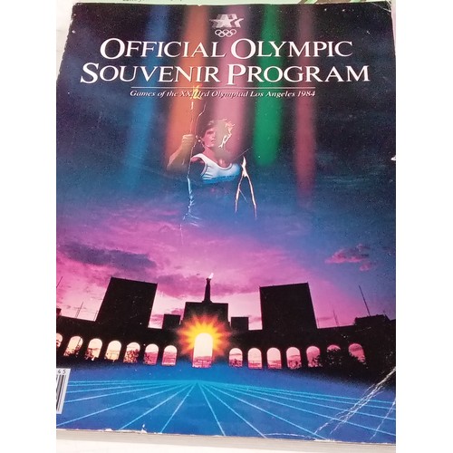 346 - Vintage sports programmes -  1984 Olympic games with 1986/7 Wimbledon