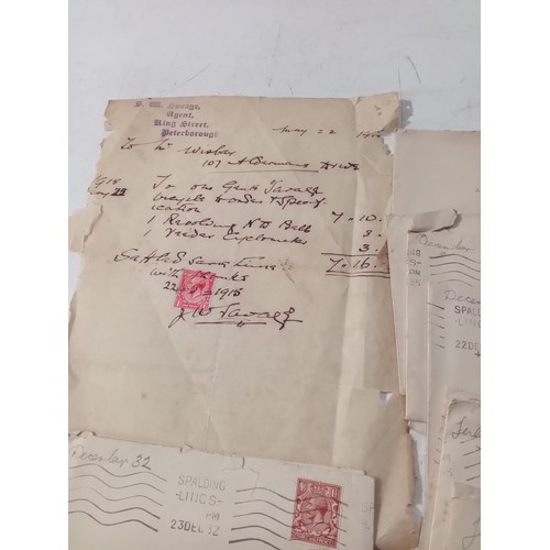 343 - 1930's stamped envelopes and contents